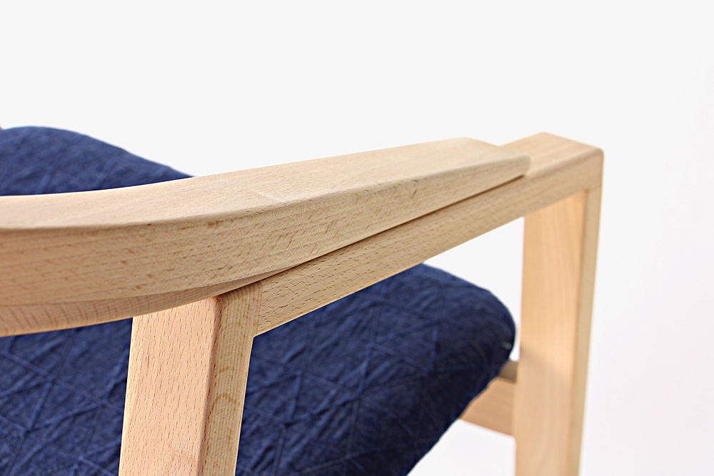 宮崎椅子製作所 / C chair (シー チェア ) / 小泉誠 / アームチェア / 背無垢 / 背革張