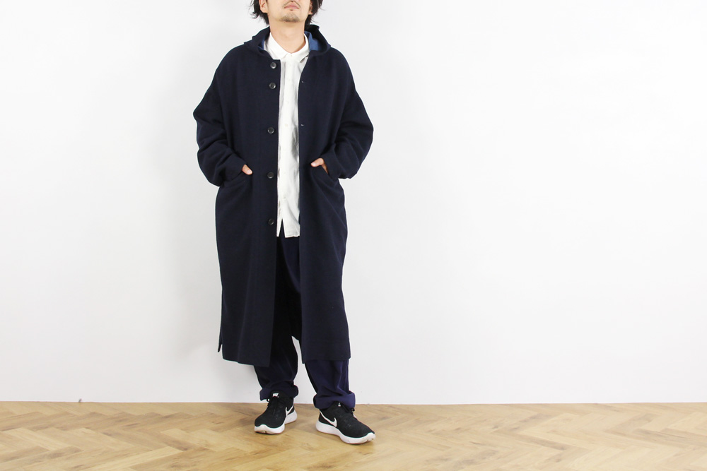 FIRMUM/フィルマム/リサイクルウール&コットン 横2重織 モッサーコート/M/ ユニセックス/A7-F191CT