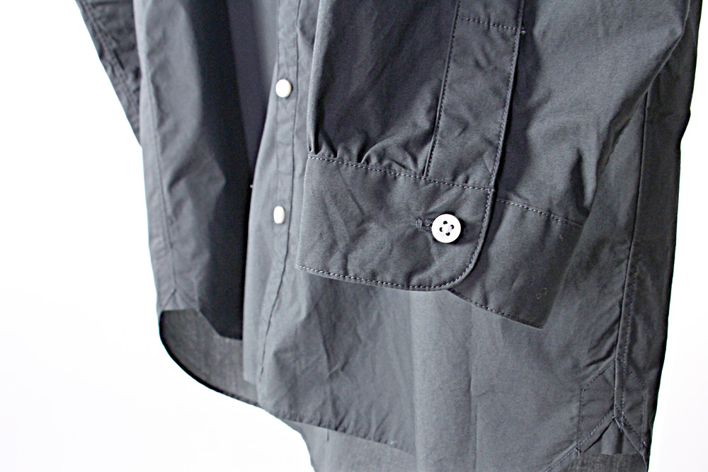 NO CONTROL AIR/ノーコントロールエアー/コンパクトコットン ライトタイプライター ノーカラーシャツ/2019ss/XS/ユニセックス/S9-NC013SF