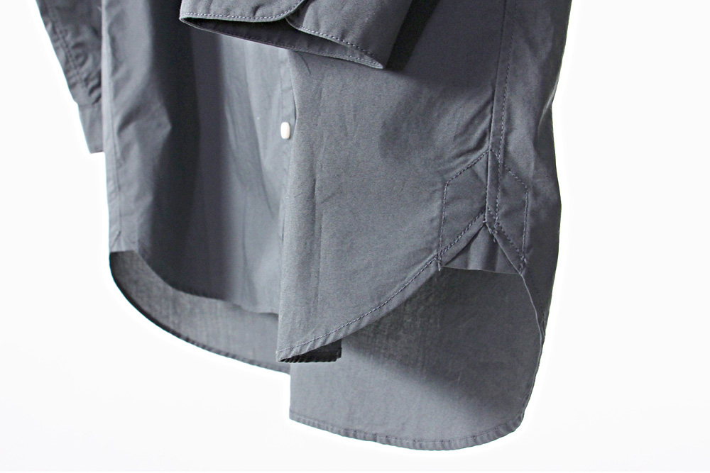 NO CONTROL AIR/ノーコントロールエアー/コンパクトコットン ライトタイプライター ノーカラーシャツ/2019ss/XS/ユニセックス/S9-NC013SF