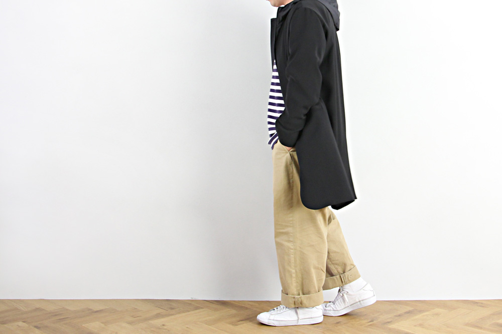 NO CONTROL AIR/ノーコントロールエアー/ポリエステル サテン ダブルクロス ロングジャケット/2019ss/XS/M/ユニセックス/2色/S9-NC031JK