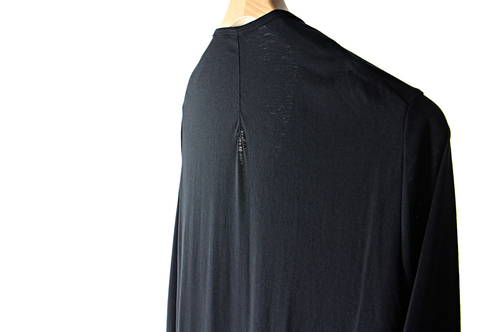 NO CONTROL AIR/ノーコントロールエアー/ポリエステル スパン天竺長袖ロングワンピース/20SS/36・38/レディース/ブラック/S0-NC103TO