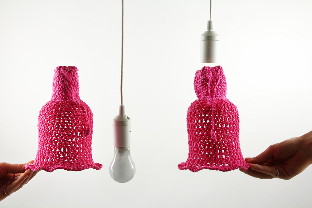 Electricwig / エレクトリックウィグ / Crochet Lampshade (クロシェット ランプシェード) / 手編みのランプシェード(鈎針)