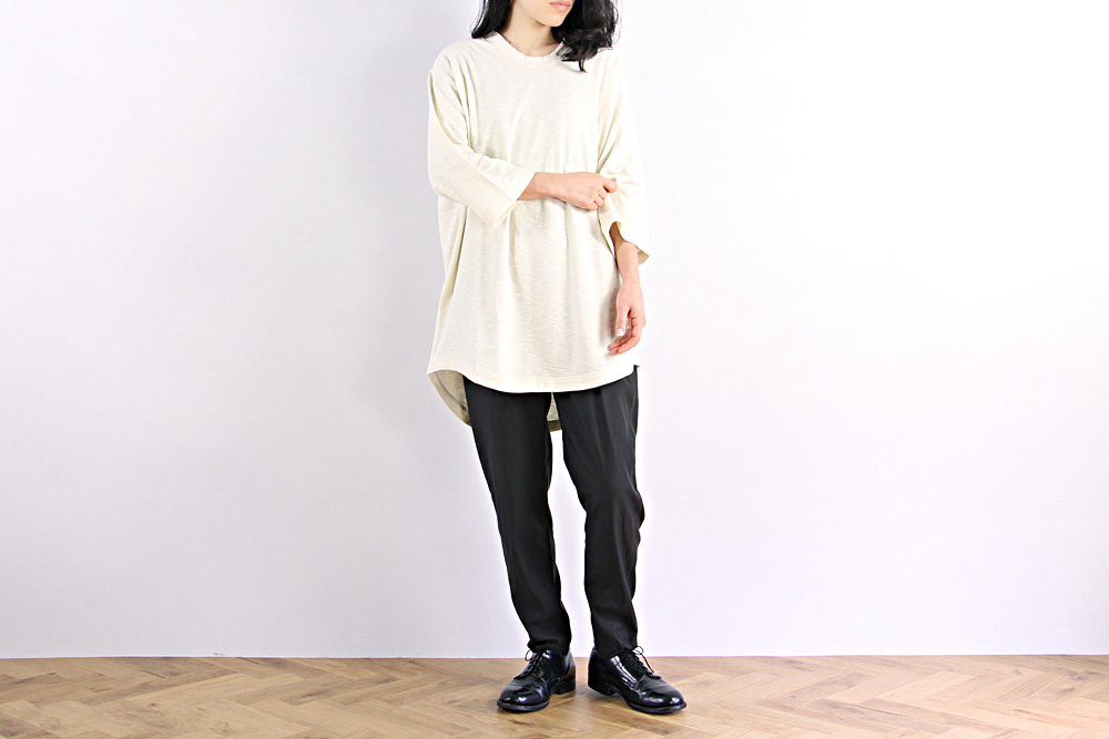 FIRMUM/フィルマム/スラブコットン糸サーフニット7分袖Tシャツ/2019ss/M/ユニセックス/S9-FR072T6