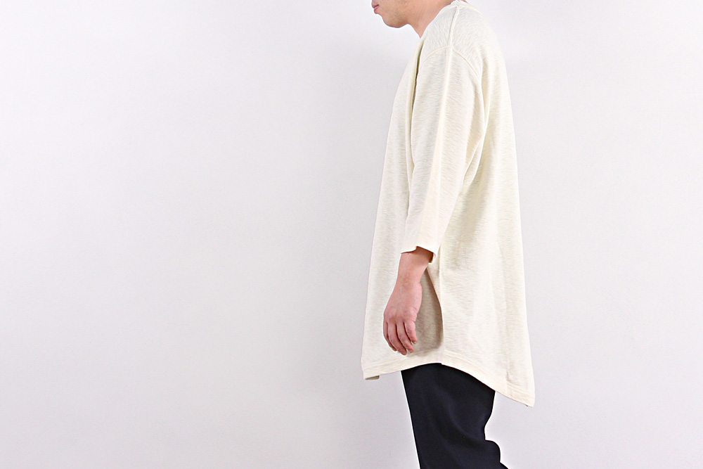 FIRMUM/フィルマム/スラブコットン糸サーフニット7分袖Tシャツ/2019ss/M/ユニセックス/S9-FR072T6
