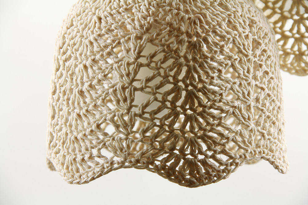 Electricwig / エレクトリックウィグ / Knitted Lampshade (ニッテッド ランプシェード) / 手編みのランプシェード(棒針)