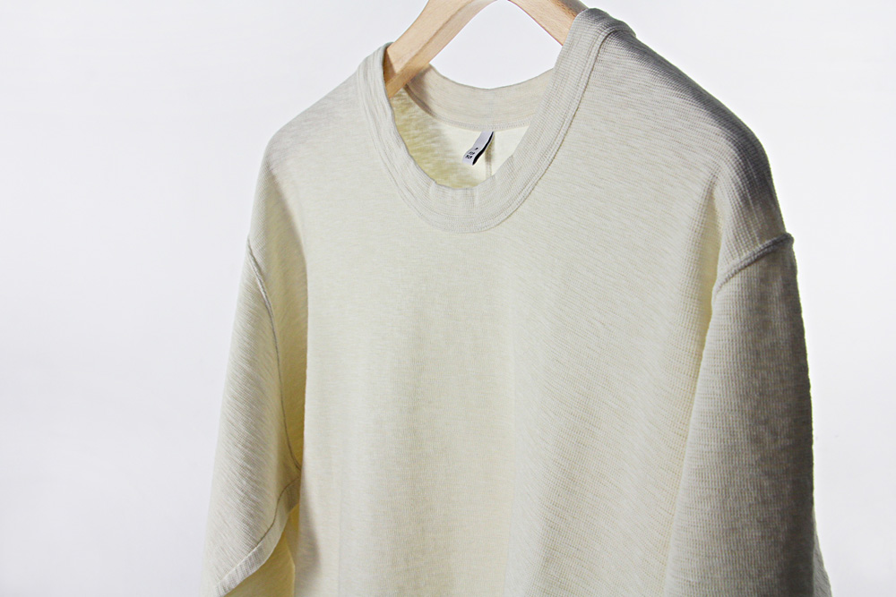 FIRMUM/フィルマム/スラブコットン糸サーフニット7分袖Tシャツ/2019ss/M/ユニセックス/S9-FR072T6