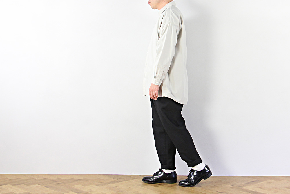 FIRMUM/フィルマム/ポリエステル&コットン ローカウント糸 ホップサックパンツ/XS/M/ユニセックス/バニラ/ブラック/S0-FR032PF