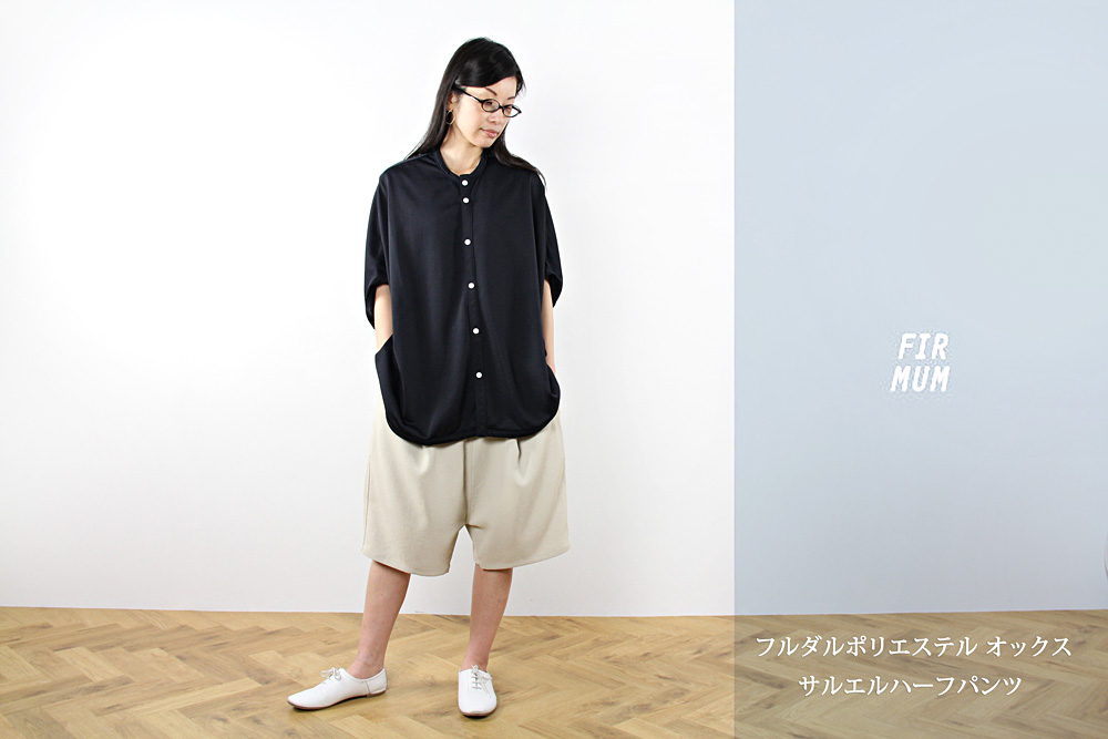 FIRMUM/フィルマム/フルダルポリエステル オックス サルエルハーフパンツ/M/ユニセックス/S7-F154P