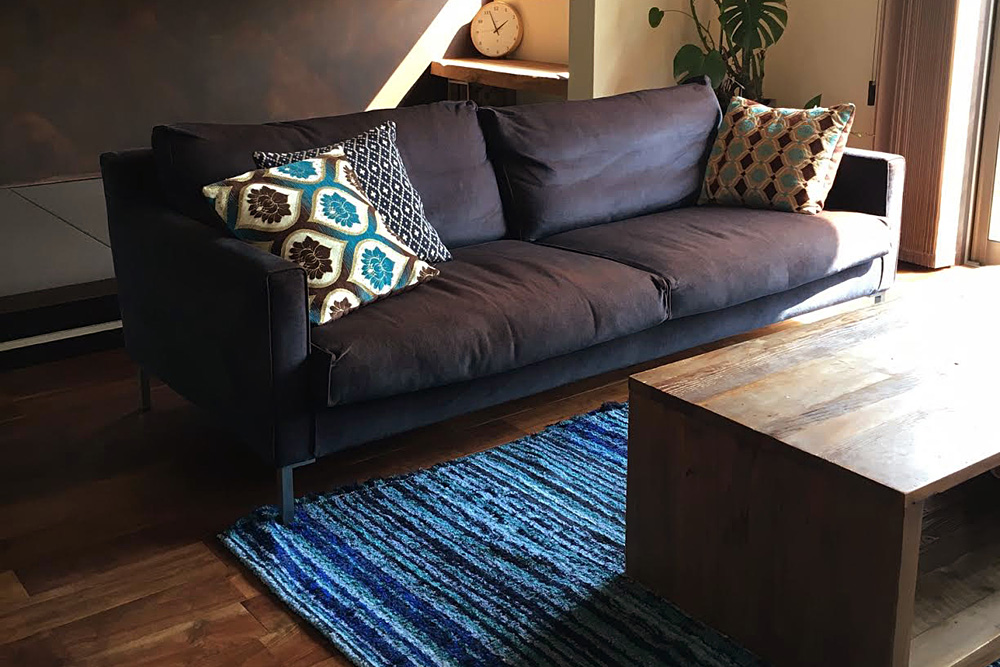 JARAPA RUG・CLASIKO / MARINE BLUE(マリンブルー) 170×240 JARAPA RUG・CLASIKO/ハラパラグ/ラグ/マット/洗濯可能商品/取扱店