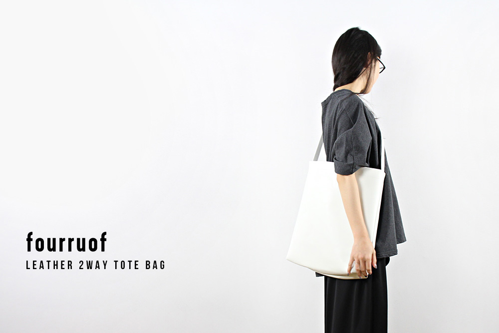 fourruof / フォアルオブ / LEATHER 2WAY TOTE BAG