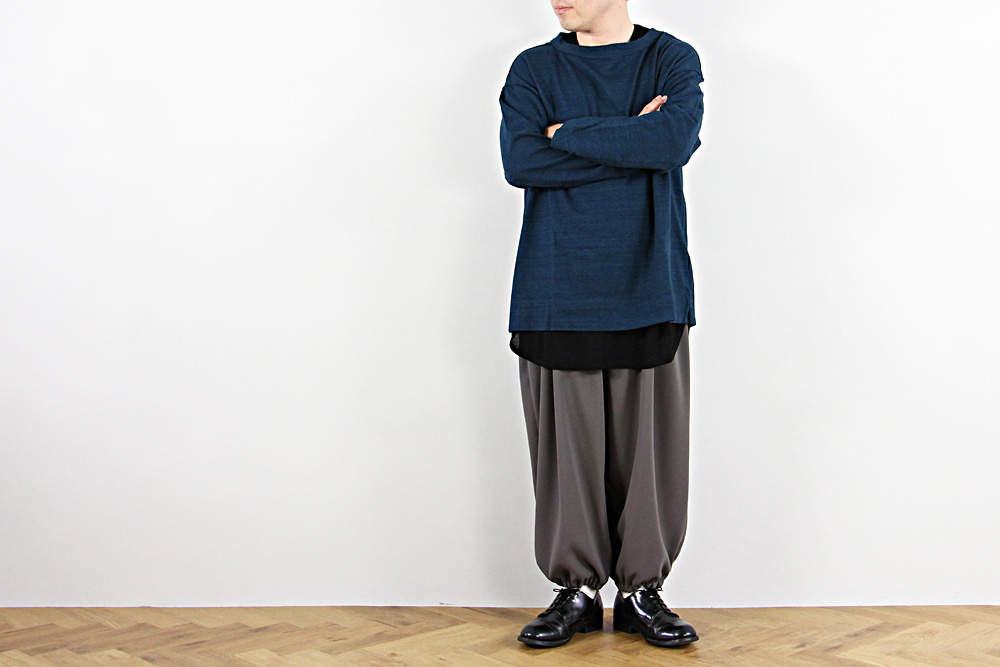 NO CONTROL AIR/ノーコントロールエアー/強撚ポリエステル 経2重織 ギャザーイージーパンツ/2019ss/M/ユニセックス/2色/S9-NC142PF