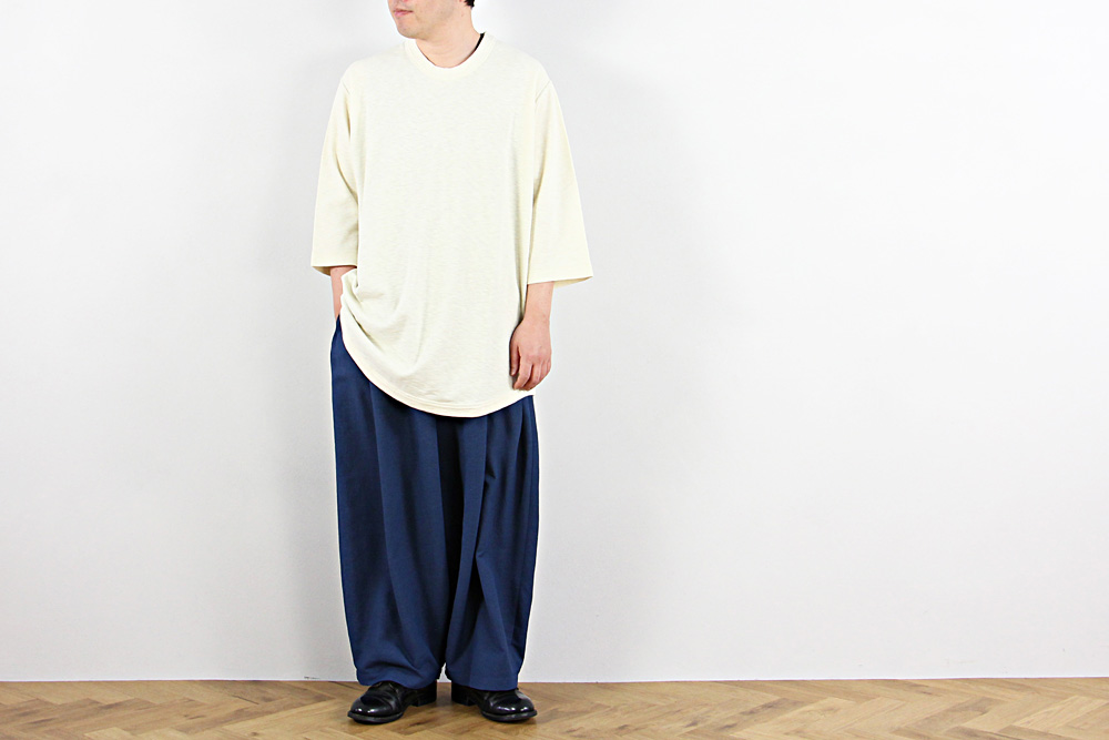 NO CONTROL AIR/ノーコントロールエアー/アセテート&ポリエステル ドビー ブッチャー ワイドパンツ/2019ss/XS/M/ユニセックス/2色/S9-NC133PF