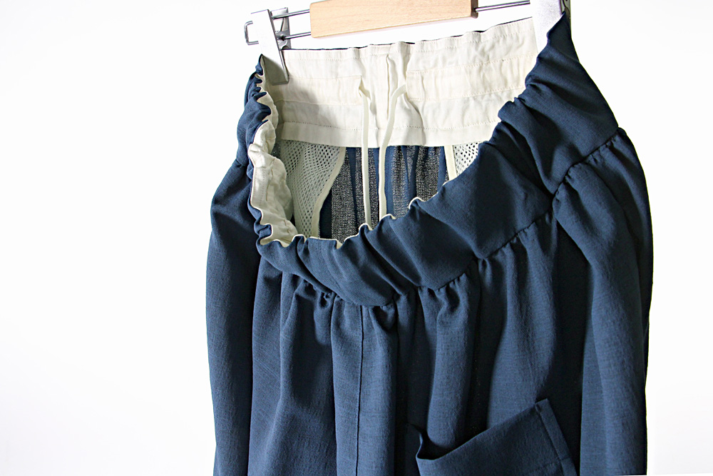 NO CONTROL AIR/ノーコントロールエアー/アセテート&ポリエステル ドビー ブッチャー ワイドパンツ/2019ss/XS/M/ユニセックス/2色/S9-NC133PF