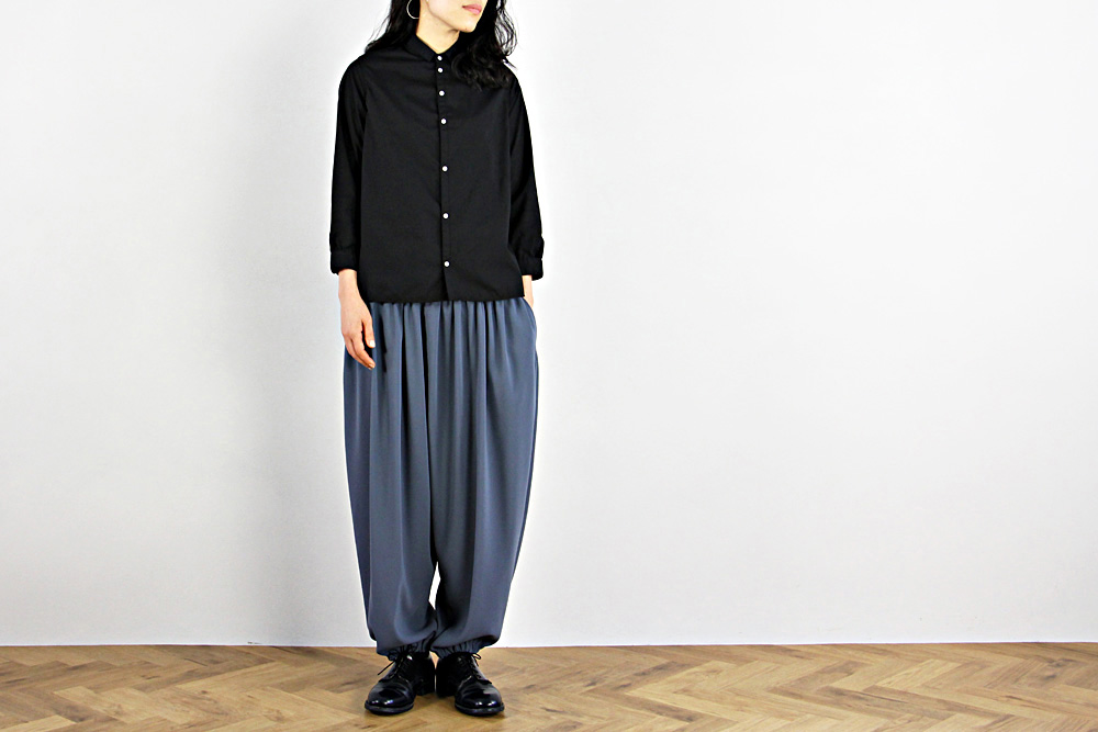 NO CONTROL AIR/ノーコントロールエアー/TC メランジバチスト 7分袖シャツ/2019ss/38/レディース/S9-NC061SF
