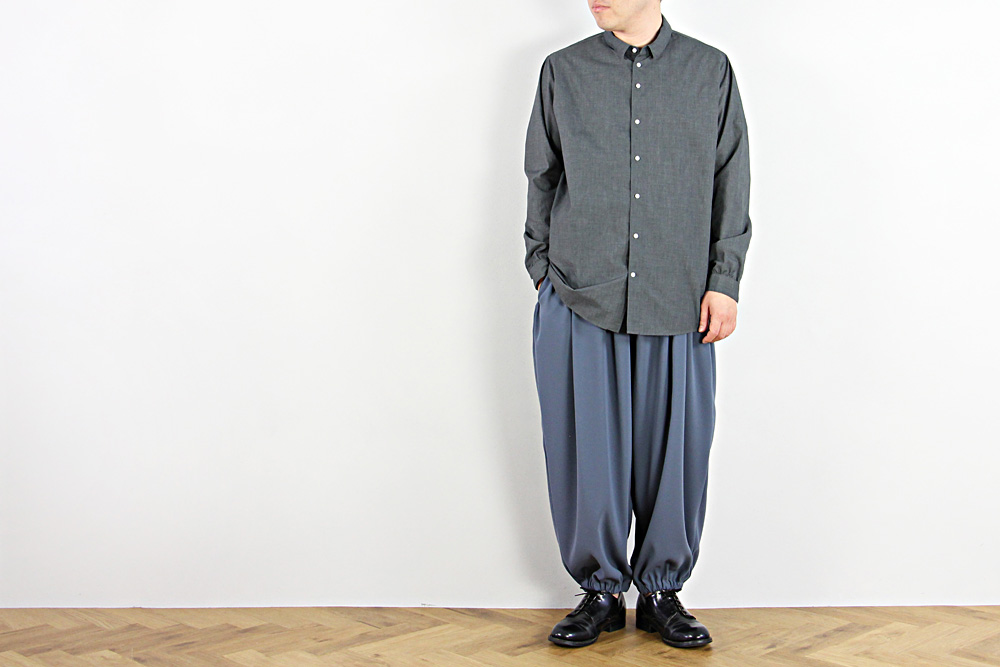 NO CONTROL AIR/ノーコントロールエアー/TC メランジバチスト 長袖シャツ/2019ss/46/メンズ/2色/S9-NC064SF