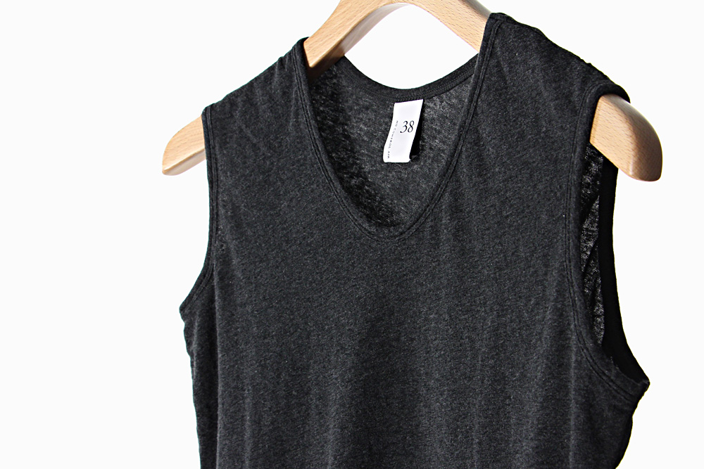 NO CONTROL AIR/ノーコントロールエアー/新疆綿 ベア天竺 タンクトップ/2019ss/38/レディース/S9-NC082TT