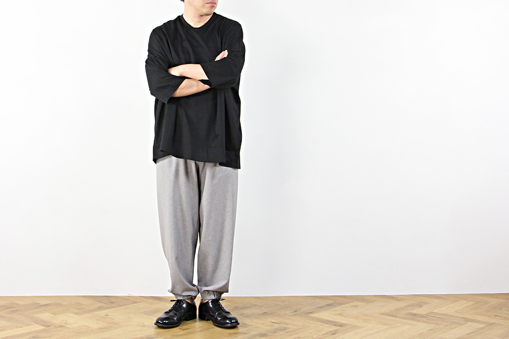 NO CONTROL AIR/ノーコントロールエアー/メニータイムスシルケット&バイオ天竺Tシャツ/20SS/S/M/ユニセックス/アイアンブルー/ブラック/S0-NC132T6