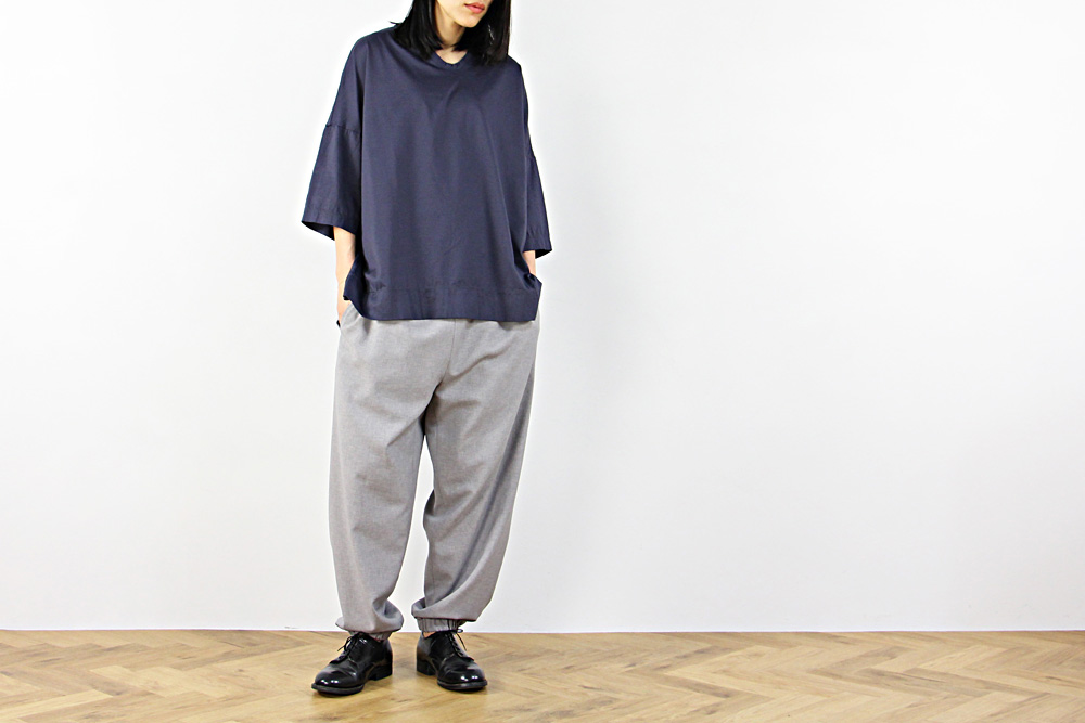 NO CONTROL AIR/ノーコントロールエアー/メニータイムスシルケット&バイオ天竺Tシャツ/20SS/S/M/ユニセックス/アイアンブルー/ブラック/S0-NC132T6