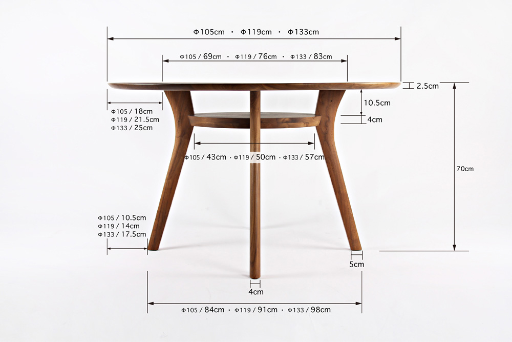 HIRASHIMA/ヒラシマ/AGILE Circle Dining Table/アジレ サークル ダイニング テーブル/家具/丸テーブル/福岡