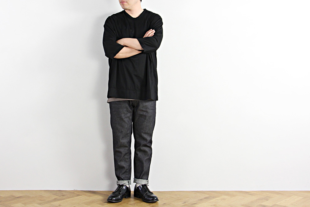 NO CONTROL AIR/ノーコントロールエアー/メニ―タイムスシルケット&バイオ天竺 6分袖Tシャツ/2019ss/M/ ユニセックス/S9-NC211T6