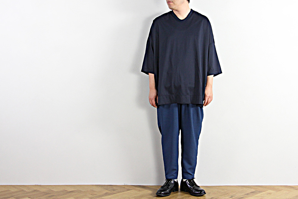 NO CONTROL AIR/ノーコントロールエアー/メニ―タイムスシルケット&バイオ天竺 ドロップショルダー6分袖Tシャツ/2019ss/M/ユニセックス/3色/S9-NC212T6