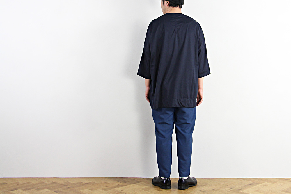 NO CONTROL AIR/ノーコントロールエアー/メニ―タイムスシルケット&バイオ天竺 ドロップショルダー6分袖Tシャツ/2019ss/M/ユニセックス/3色/S9-NC212T6