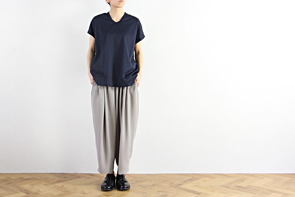 NO CONTROL AIR/ノーコントロールエアー/メニ―タイムスシルケット&バイオ天竺 フレンチスリーブTシャツ/2019ss/38/レディース/2色/S9-NC213T0