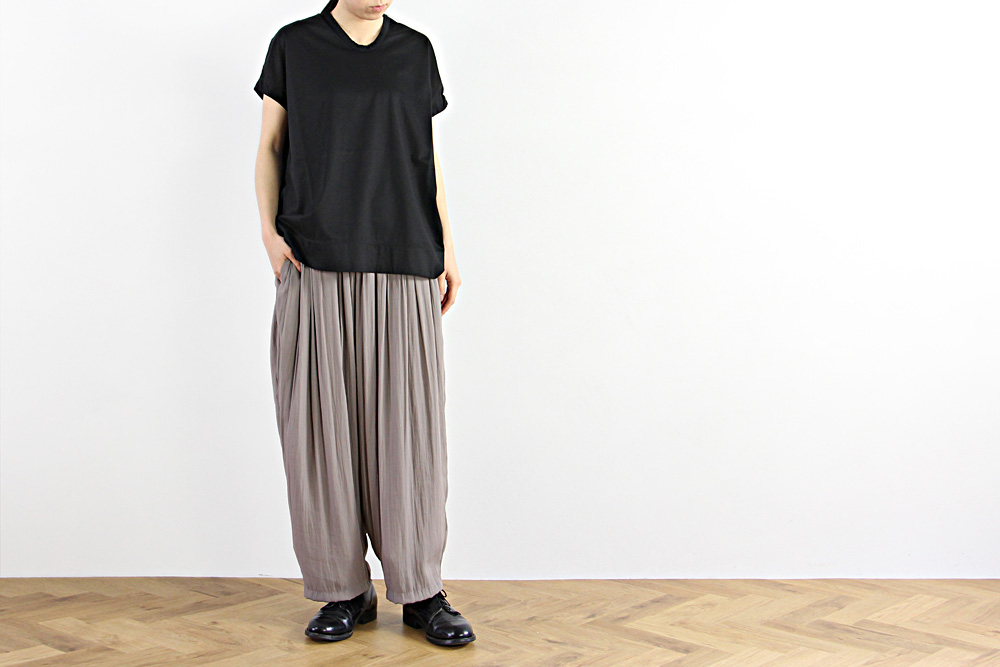 NO CONTROL AIR/ノーコントロールエアー/メニ―タイムスシルケット&バイオ天竺 フレンチスリーブTシャツ/2019ss/38/レディース/2色/S9-NC213T0