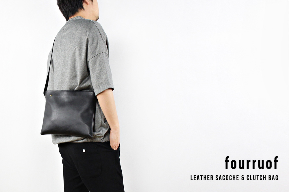 fourruof / フォアルオブ / LEATHER SACOCHE & CLUTCH BAG
