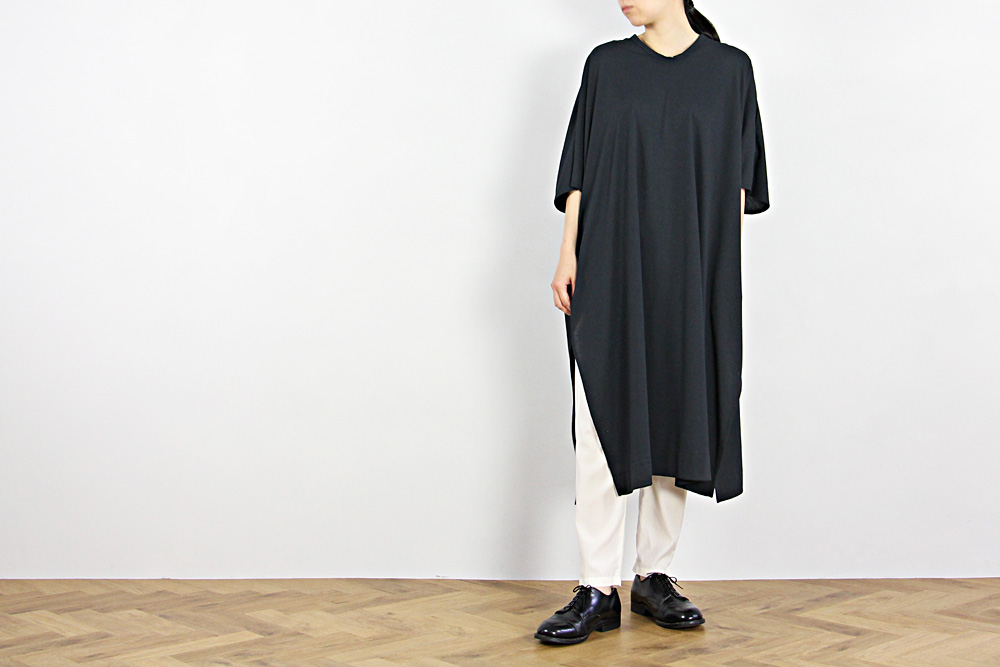 NO CONTROL AIR/ノーコントロールエアー/ポリエステル スパン天竺 サイドスリットロング丈チュニック/2019ss/38/レディース/S9-NC192T0