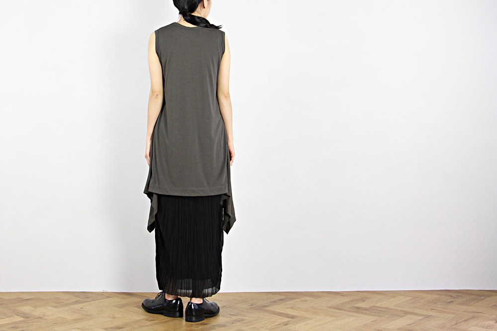 NO CONTROL AIR/ノーコントロールエアー/ポリエステル スパン天竺 Aラインタンクトップ/2019ss/38/レディース/3色/S9-NC196TT