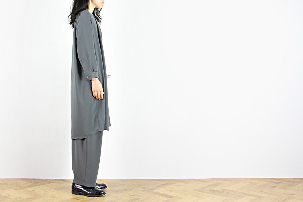 NO CONTROL AIR/ノーコントロールエアー/ポリエステルシフォン ウォッシュライク加工 ロングカーディガン/2019ss/38/レディース/2色/S9-NC234SC