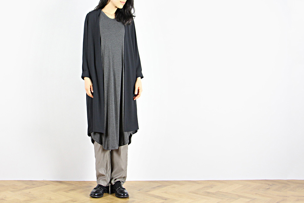 NO CONTROL AIR/ノーコントロールエアー/ポリエステルシフォン ウォッシュライク加工 ロングカーディガン/2019ss/38/レディース/2色/S9-NC234SC