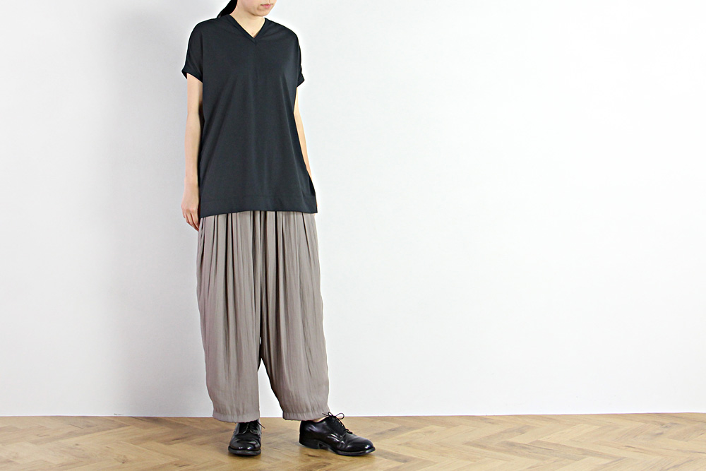 NO CONTROL AIR/ノーコントロールエアー/ポリエステル スパン天竺 フレンチスリーブカットソー/2019ss/38/レディース/S9-NC197T0