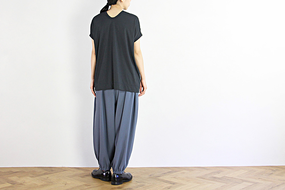 NO CONTROL AIR/ノーコントロールエアー/ポリエステル スパン天竺 フレンチスリーブカットソー/2019ss/38/レディース/S9-NC197T0