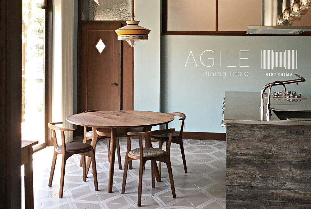 HIRASHIMA/ヒラシマ/AGILE Circle Dining Table/アジレ サークル ダイニング テーブル/家具/丸テーブル/福岡