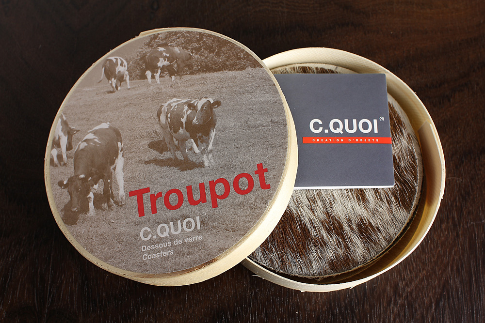 Troupot Coasters Pack / 牛の毛皮のコースターセット