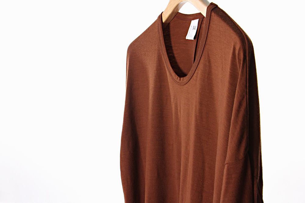 NO CONTROL AIR/ノーコントロールエアー/Super 120´s 天竺セーター/19-20AW/M/ユニセックス/バーントオレンジ/A9-NC133TF