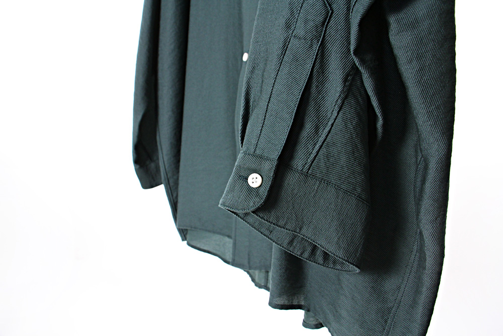 NO CONTROL AIR/ノーコントロールエアー/リヨセル&ナイロン カルゼ長袖シャツ/19-20AW/M/ユニセックス/シャドウグリーン/A9-NC081SF