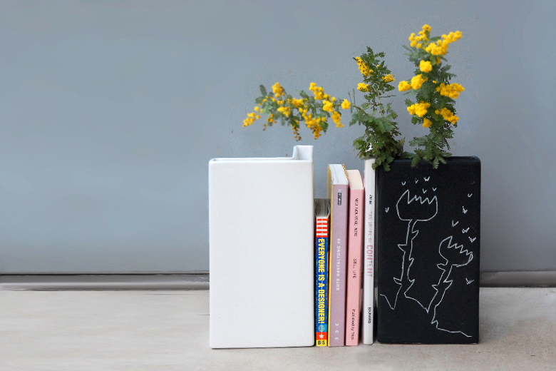 Ecart Bookend Flower Vase