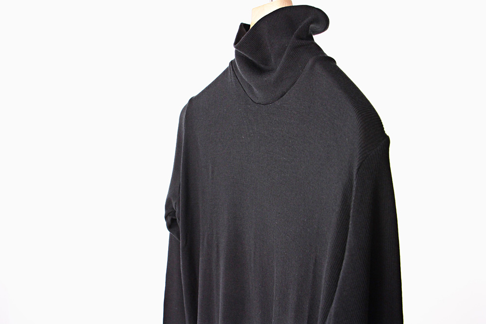 NO CONTROL AIR/ノーコントロールエアー/モダール ベアテレコ タートルネックカットソー/19-20AW/38/レディース/ブラック/A9-NC023TN
