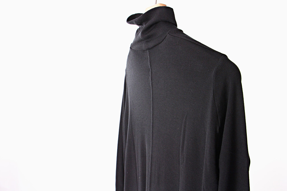 NO CONTROL AIR/ノーコントロールエアー/モダール ベアテレコ タートルネックカットソー/19-20AW/38/レディース/ブラック/A9-NC023TN