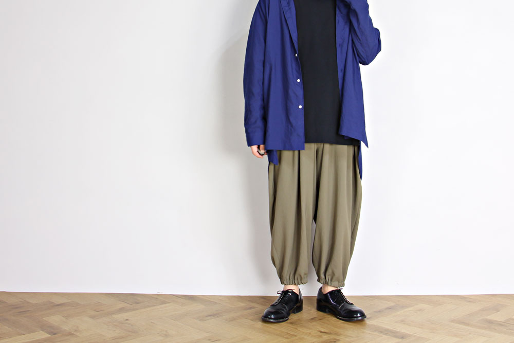 NO CONTROL AIR/ノーコントロールエアー/追撚ポリエステル・ツイル　アラジンパンツ/AR_NC147PF/カーキ、ブラック/size M