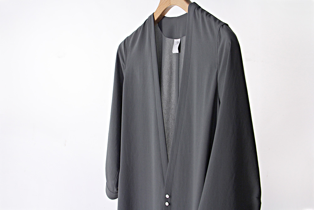 NO CONTROL AIR/ノーコントロールエアー/ポリエステルシフォン ウォッシュライク加工 ロングカーディガン/2019ss/38/レディース/2色/S9-NC234SC