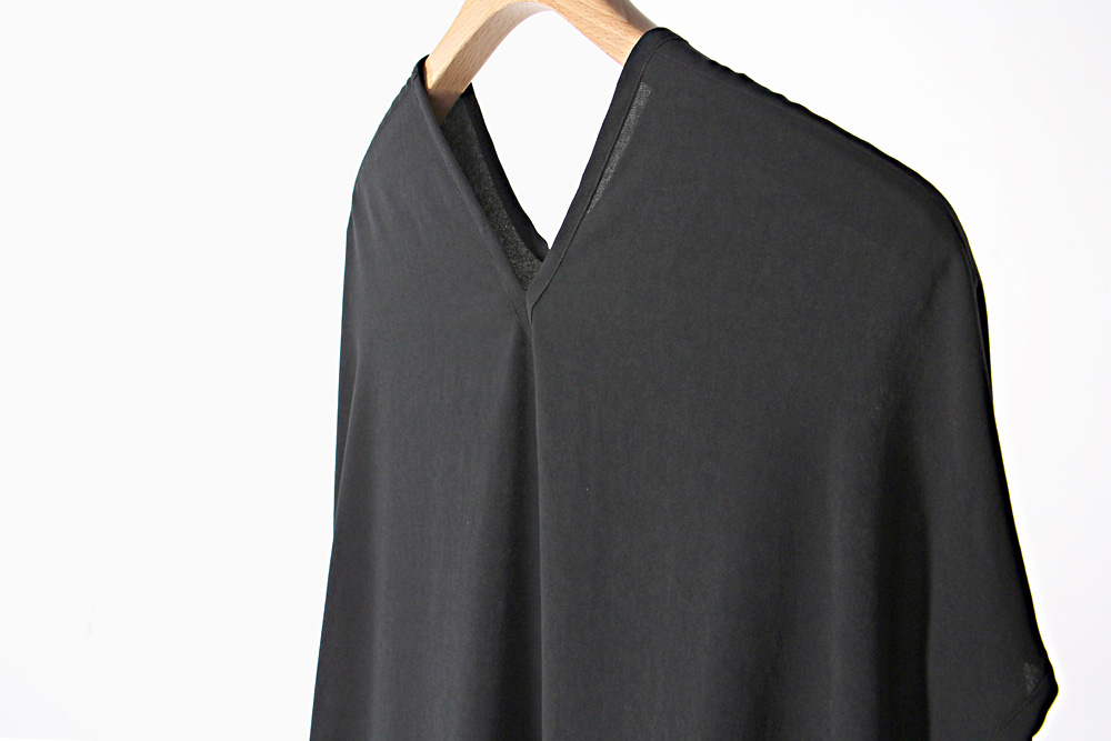 NO CONTROL AIR/ノーコントロールエアー/ポリエステルシフォン ウォッシュライク加工 フレンチスリーブプルオーバー/019ss/38/レディース/2色/S9-NC235PO