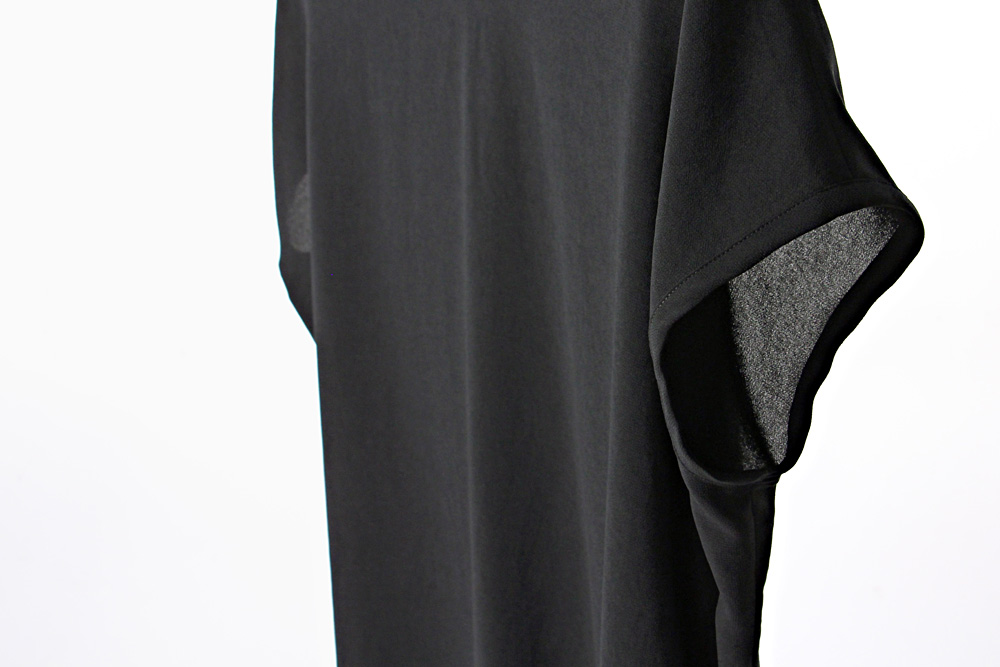 NO CONTROL AIR/ノーコントロールエアー/ポリエステルシフォン ウォッシュライク加工 フレンチスリーブプルオーバー/019ss/38/レディース/2色/S9-NC235PO