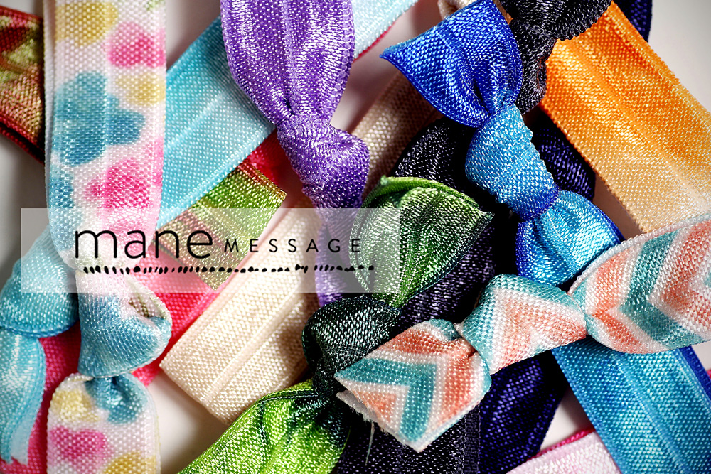 solid color hair ties