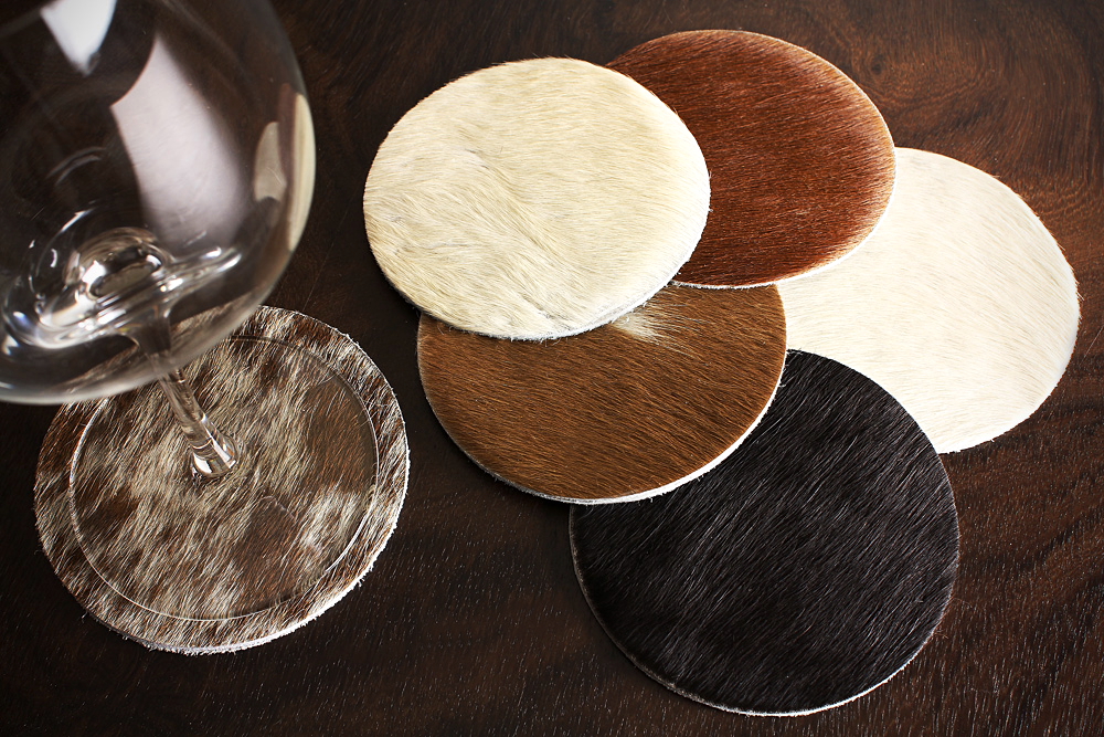 Troupot Coasters Pack / 牛の毛皮のコースターセット