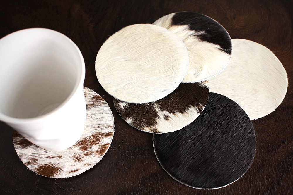 Troupot Coasters Pack / 牛の毛皮のコースターセット